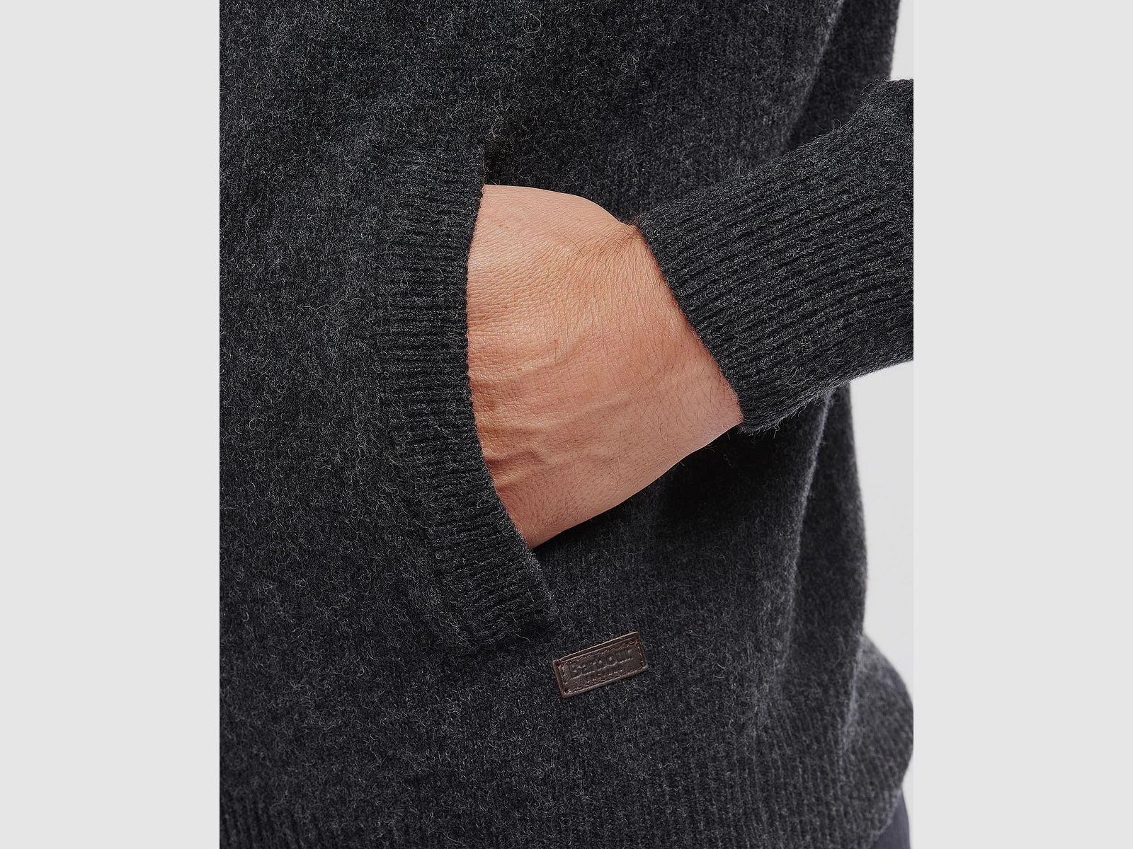 Barbour Strickjacke mit Patches