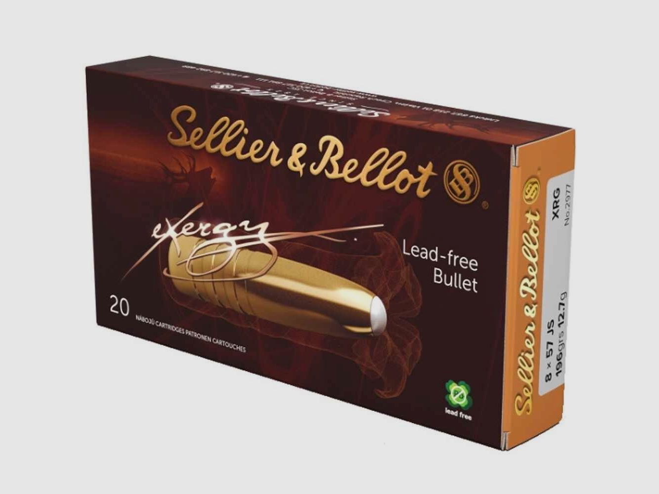 8x57 IS eXergy bleifrei 12,7g/196grs. Sellier & Bellot