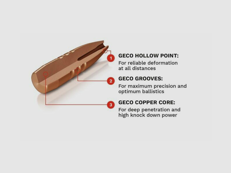 Geco 9,3x62 STAR 250grs / 16,2g