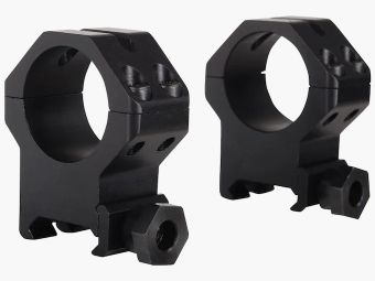 Weaver Tactical 4-Hole Skeleton Weaver-Style Ring matte black 25.4mm extra high, BH 13.21mm
