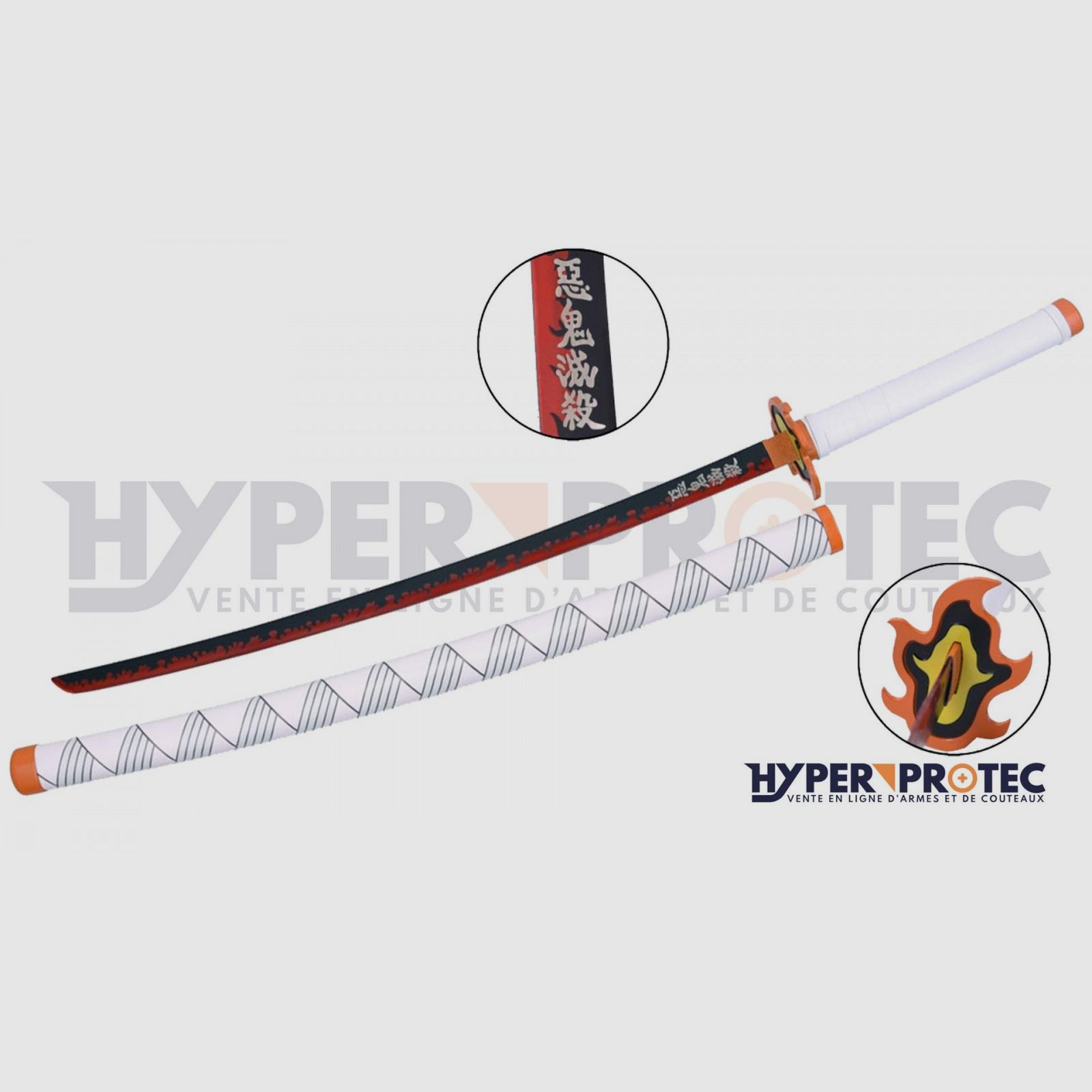 Decorative Katana of Rengoku Kyojuro from Demon Slayer, image 2 of 2