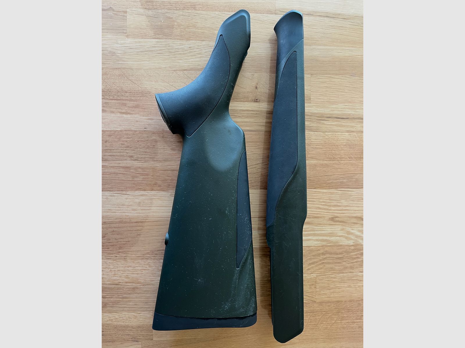 Sauer 404  vorder- u.hinter Schaft Kunststoff grün