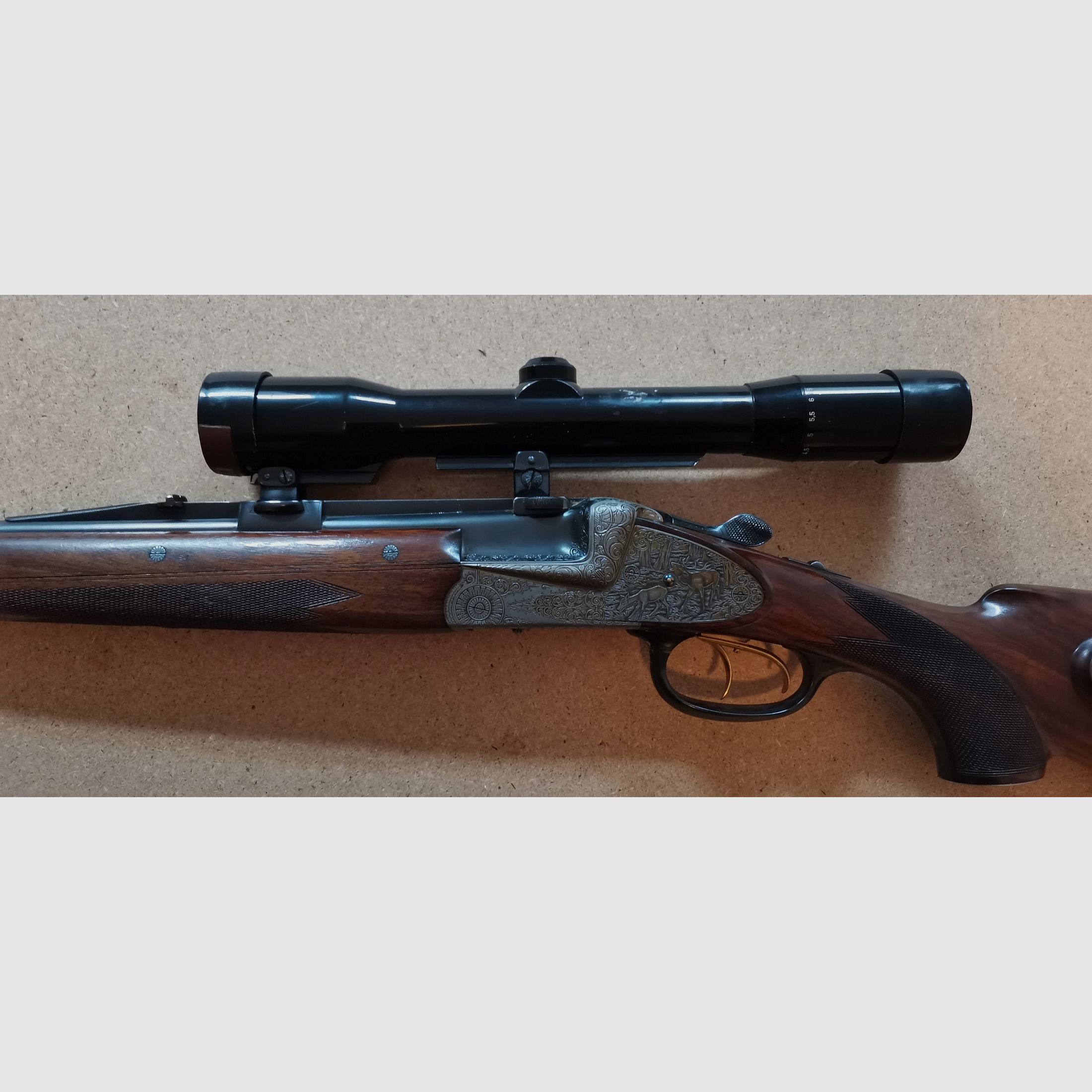 Bockdoppelbüchse Winkler Ferlach 9,3 x 74R