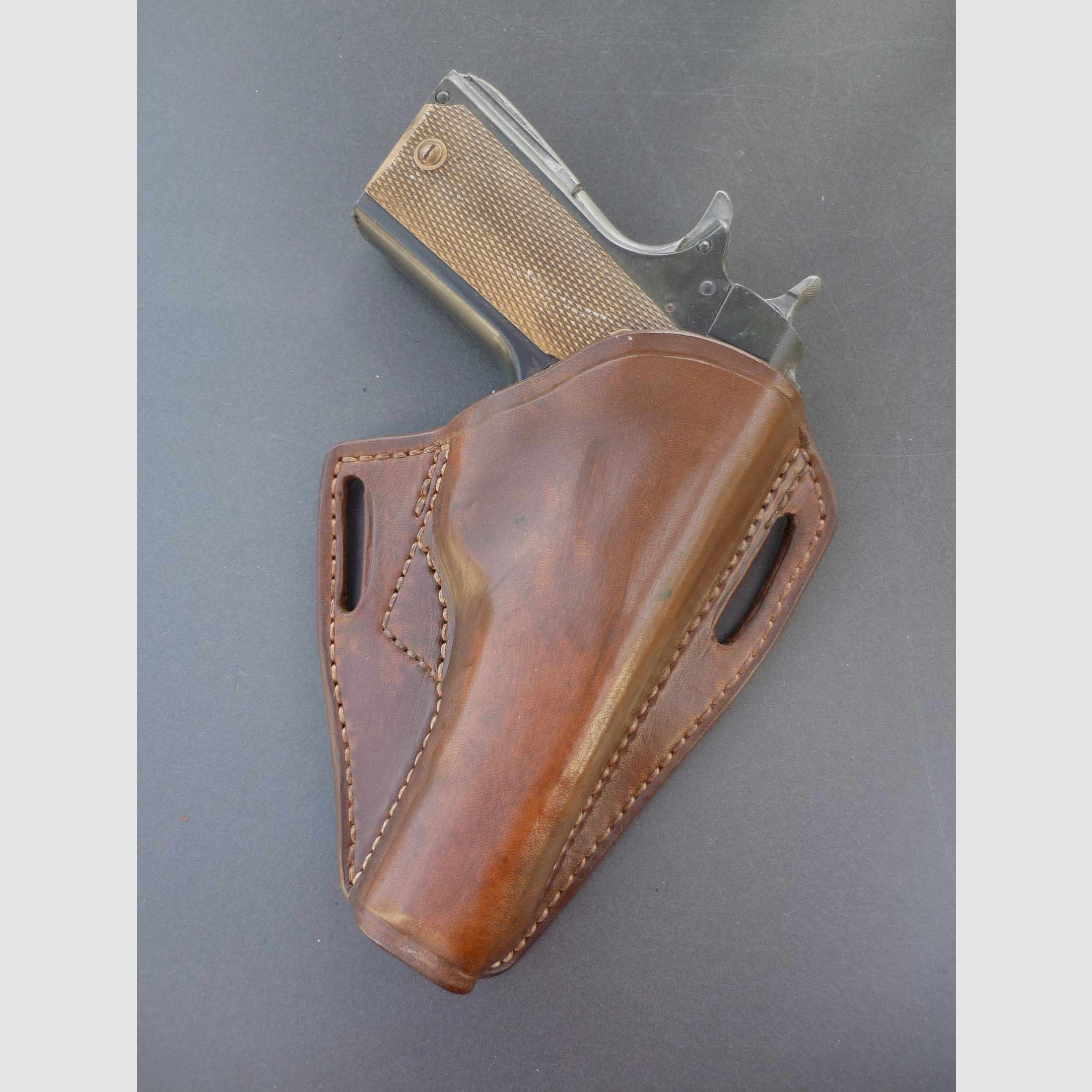 HKDesign Holster Art. Nr. 015 ,Pancake Holster für Colt  / TT33  - Rechtshänder 
