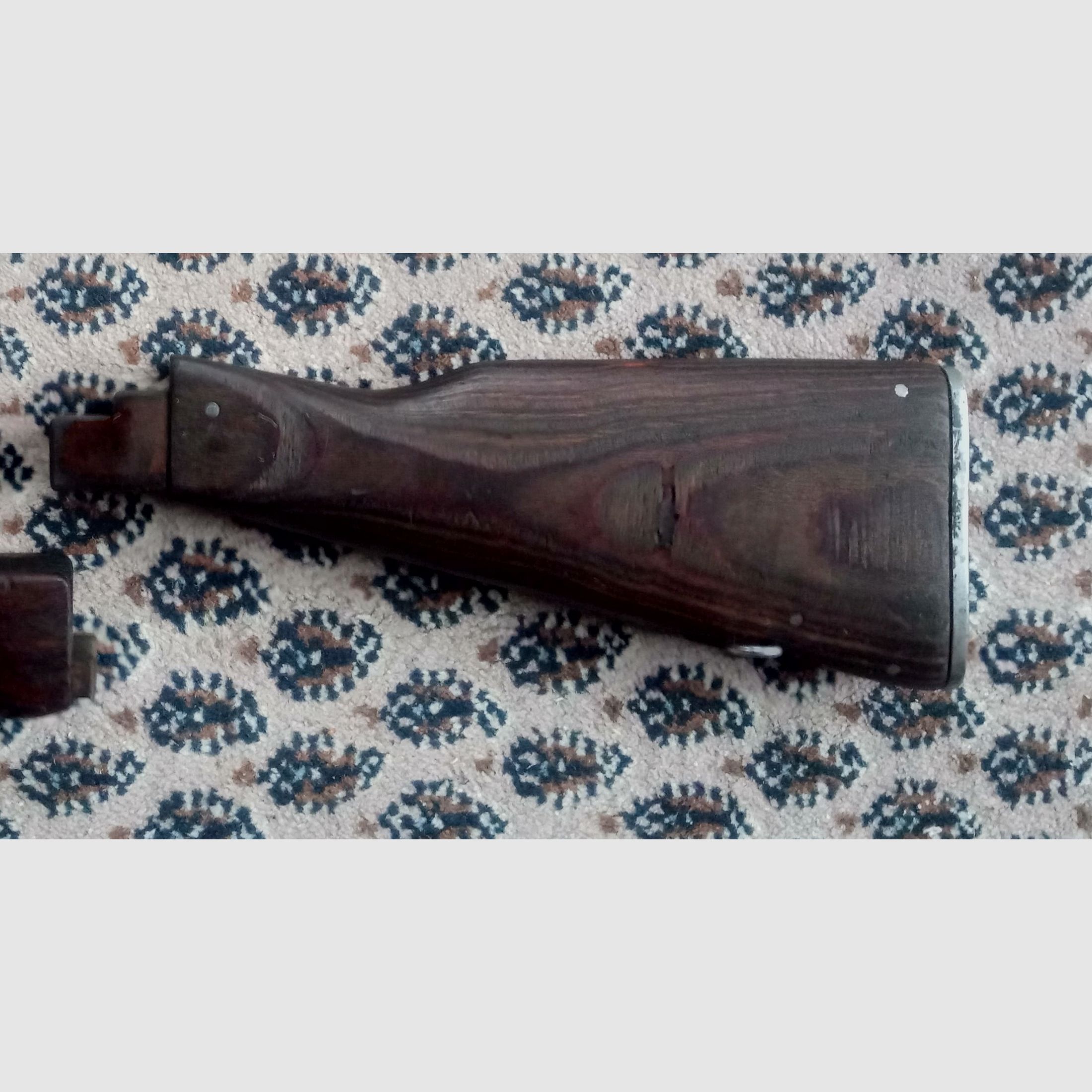 Classic AK fixed stock wood laminate dark brown / can also be fitted into Cybergun GSG Co2 AK47 // AKM & AK74 laminated wood stock