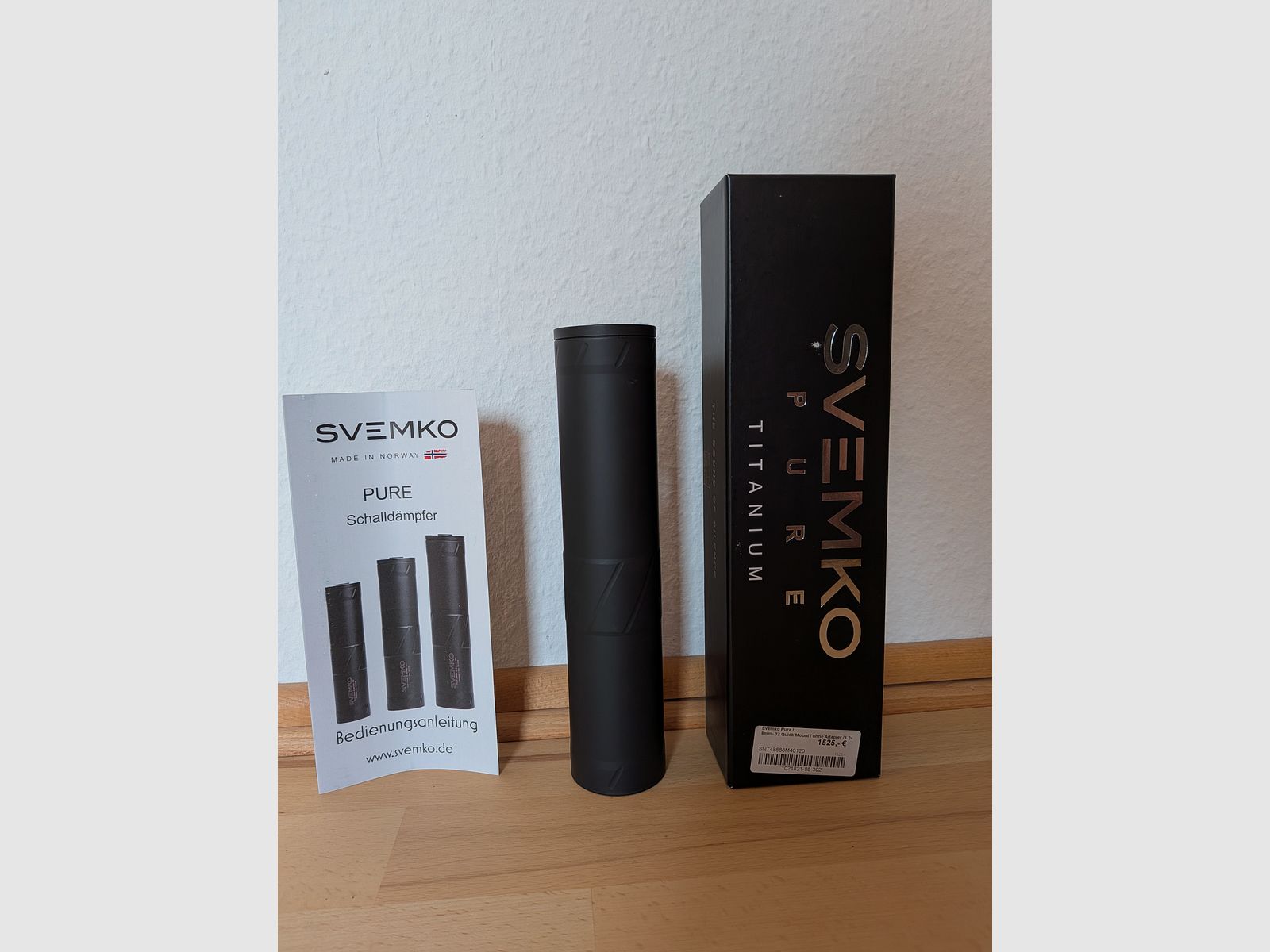Svemko Pure L suppressor 8x57IS, quick mount, like new with warranty, image 1 of 3