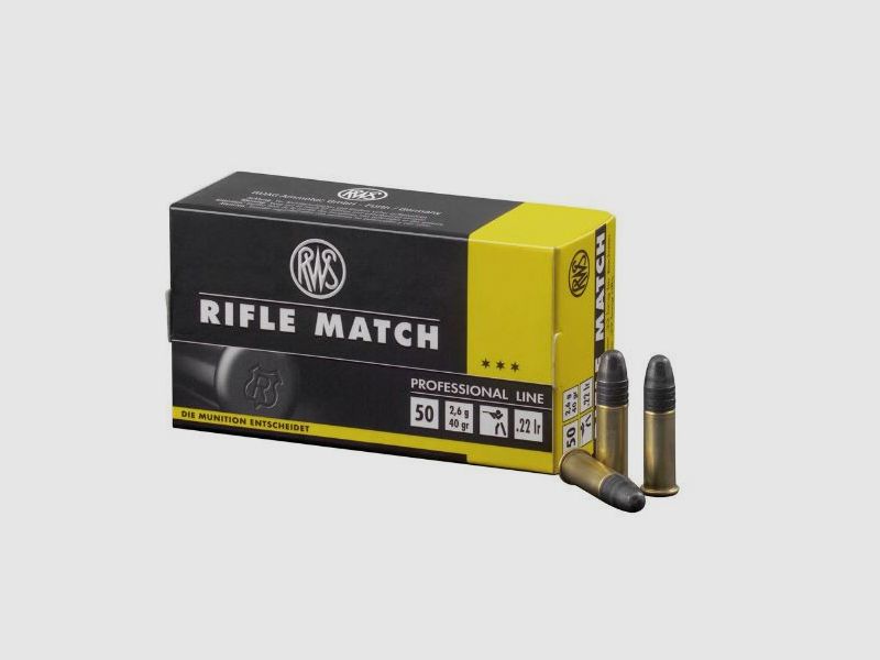 RWS RIFLE MATCH - .22LR - 50 PATRONES
