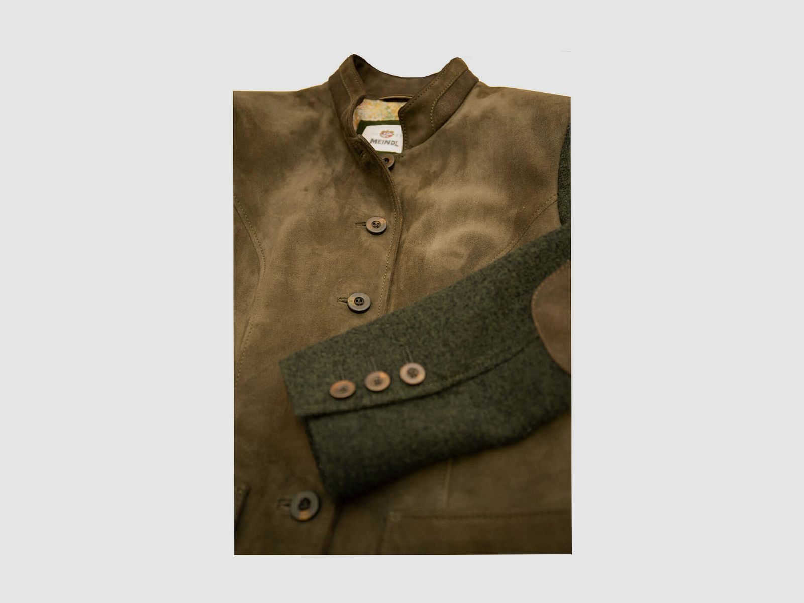 Meindl Lederjacke Damen Vermont in Dunkelgrün, Bild 2 von 6