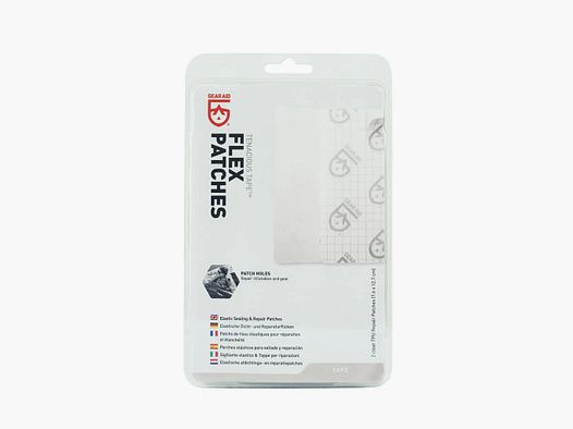 Gear Aid Gear Aid Tenacious Tape Flex Patches klar TPU 2 Stück
