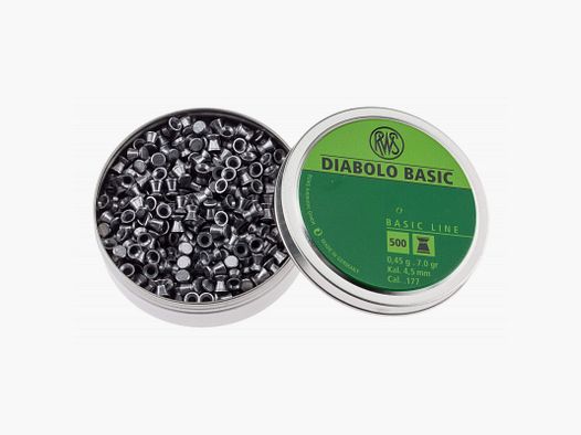 Box mit 500 Diabolos Bleikugeln Flach Kal. 4,5mm - PB410