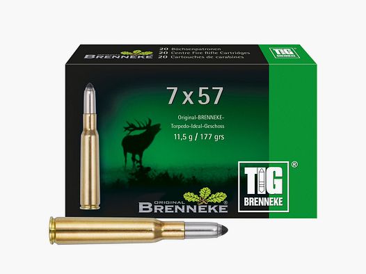 Brenneke 7×57 TIG 11,5g/177grs. – 20 Stk.