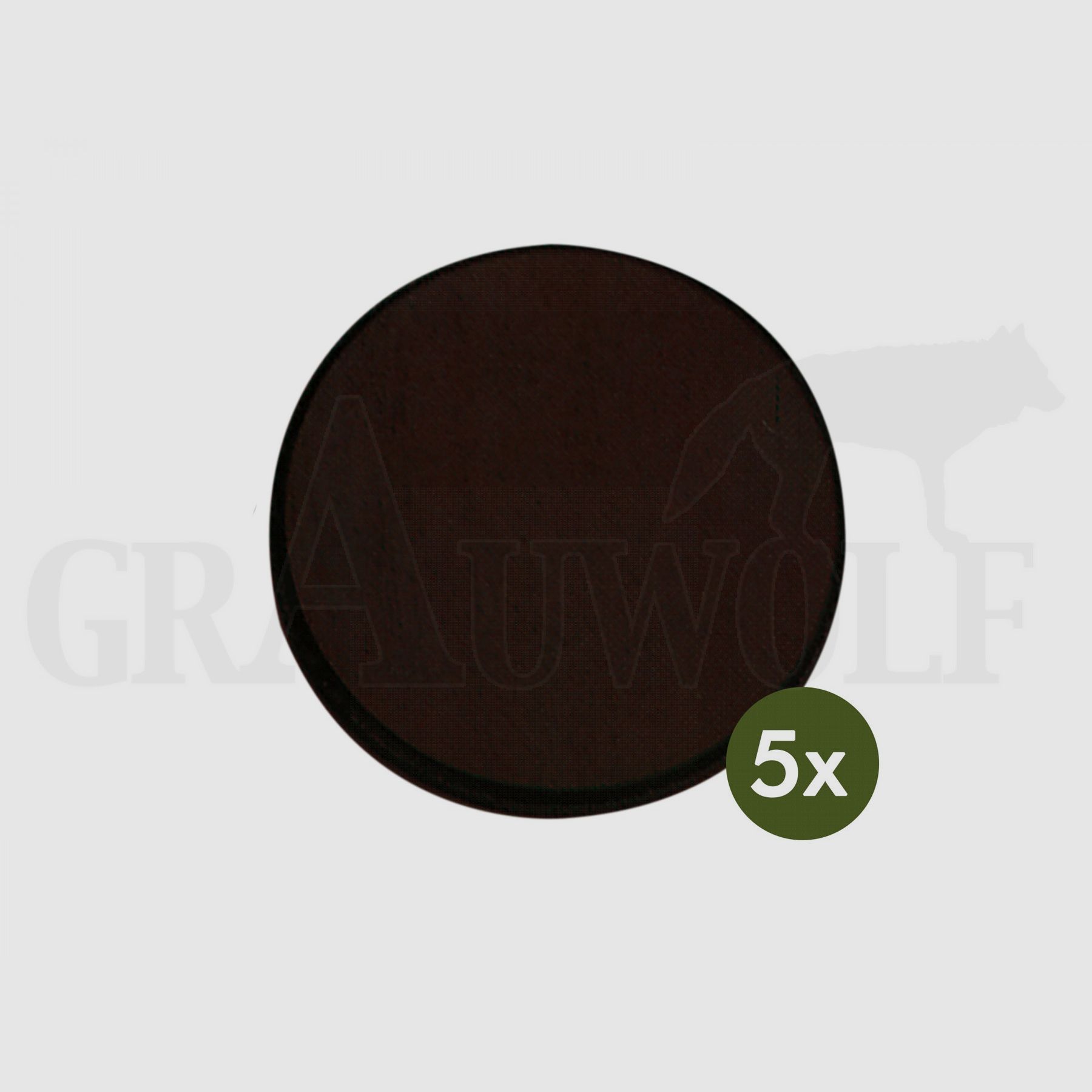 Dark Oak Boar Board Round 20 cm 5 Pieces