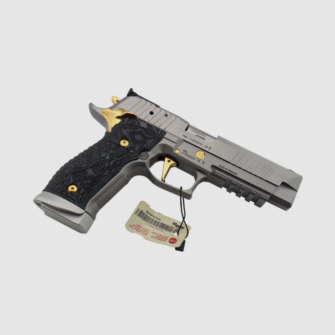 Sig Sauer	 P226 X-Five Supermatch Stainless & Gold eine der letzten aus deutscher Fertigung