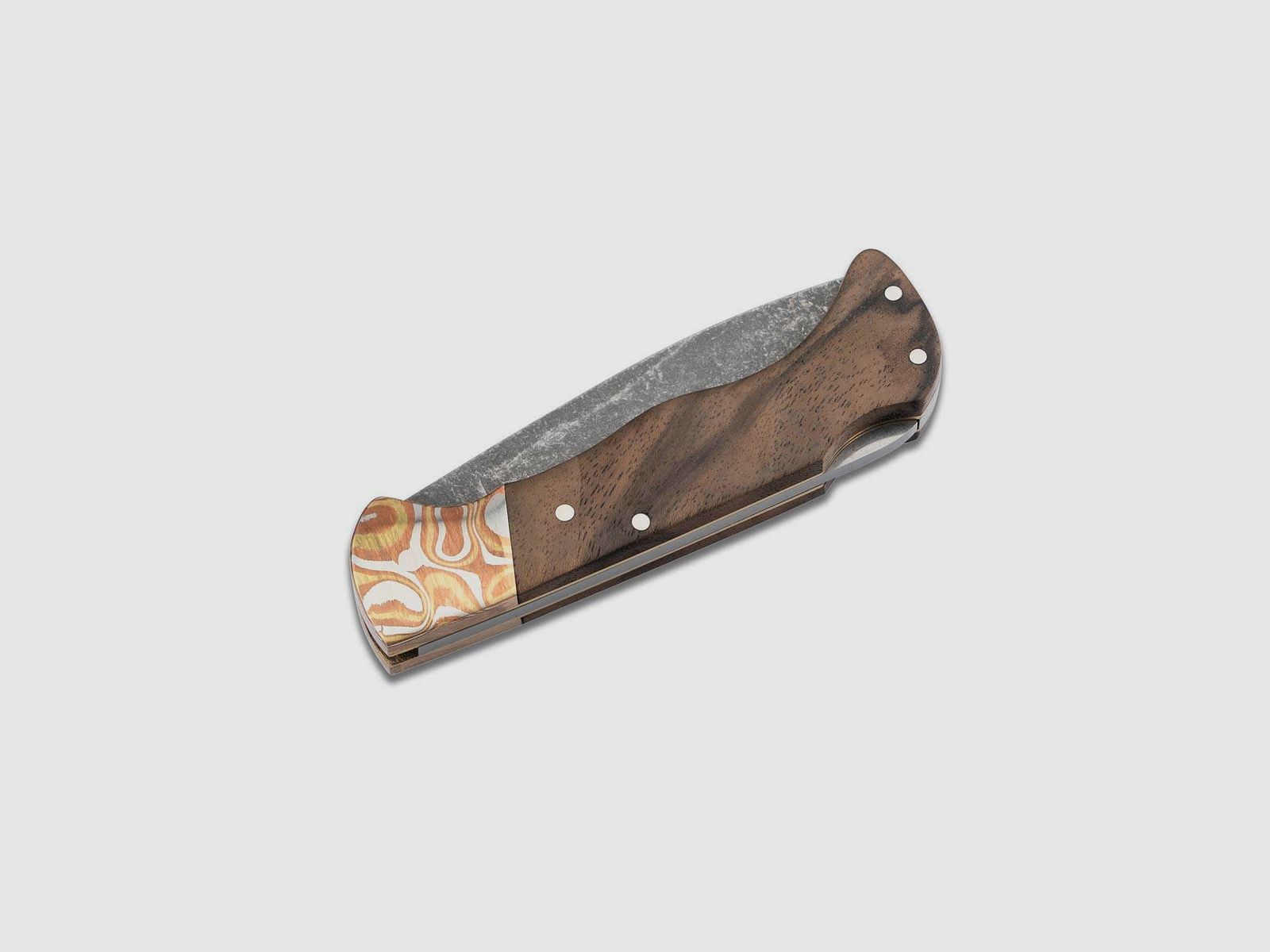 Folding Hunter Mokume Walnuss Black Stonewash | 96551