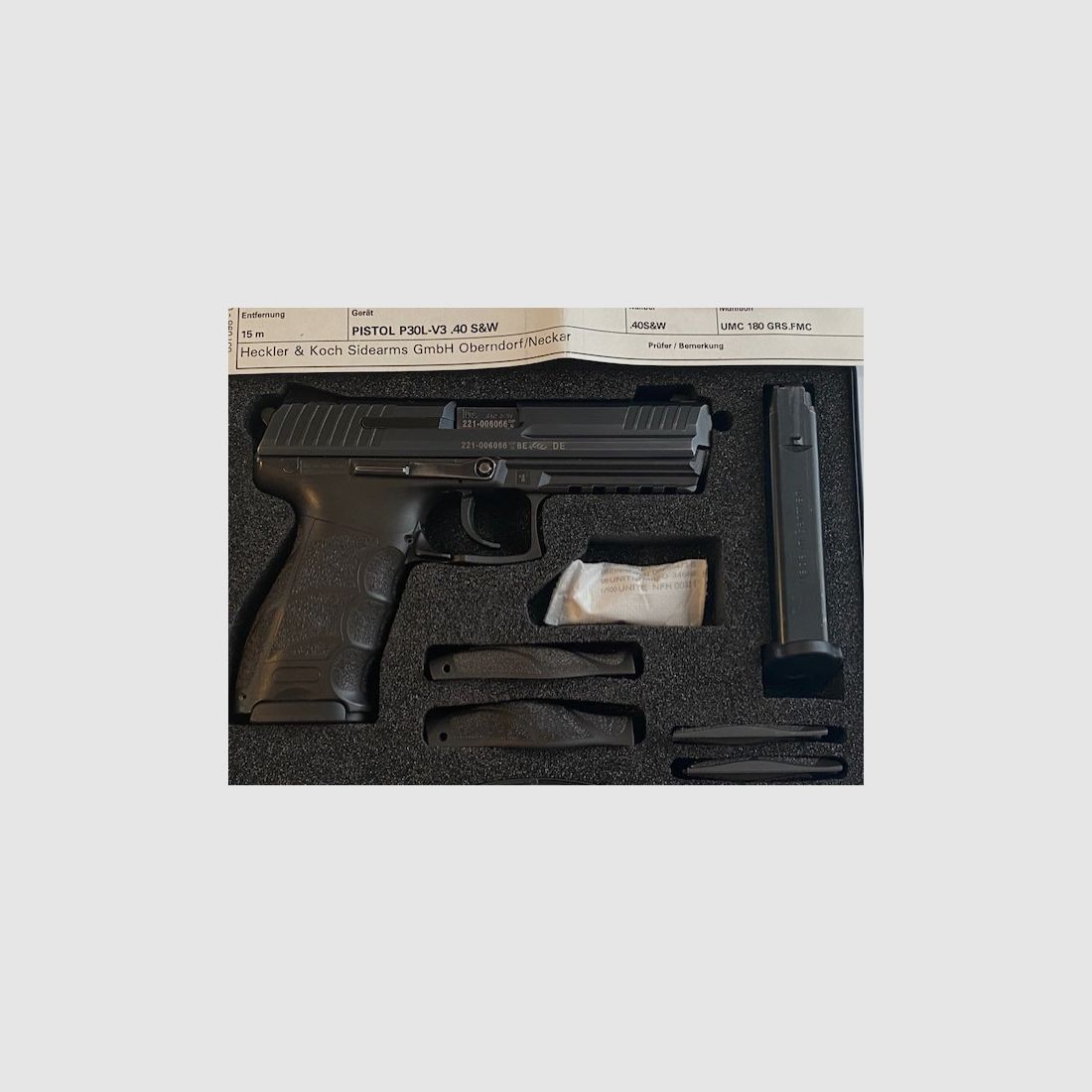 Heckler & Koch, P30L, Kaliber .40 S&W