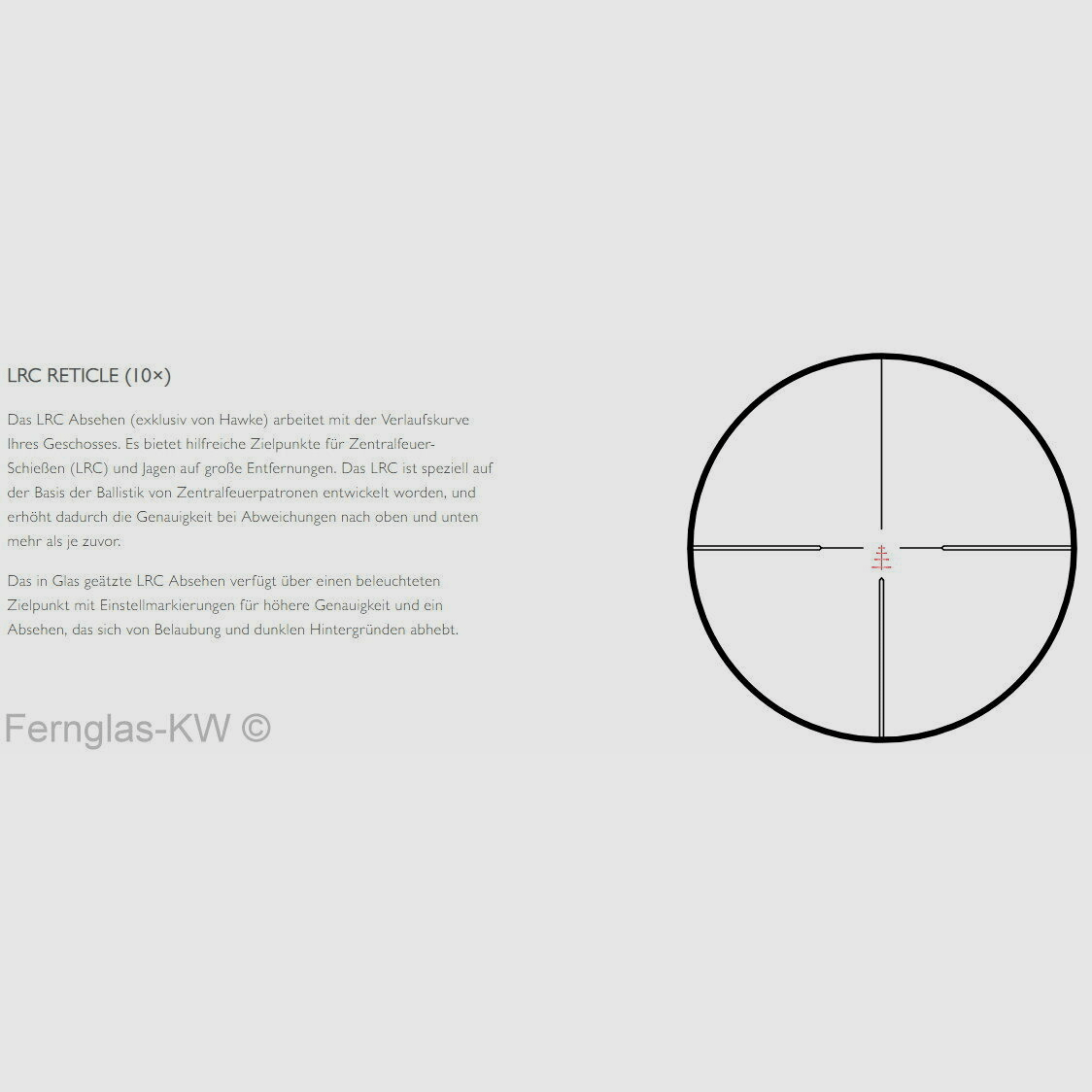 HAWKE 16321 ENDURANCE 30 WA 2.5-10x50 Zielfernrohr LRC 10x Absehen MOA
