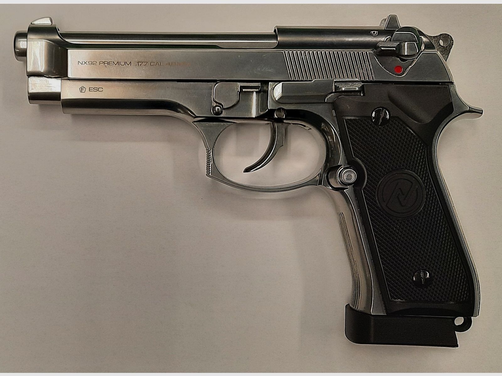 ESC LP NX92 Premium Classic chrom 4,5mm BB CO2 Co2-Waffen & Luftdruckwaffen