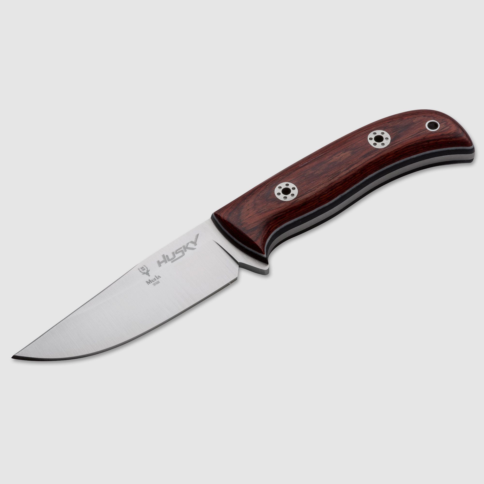 MUELA HUSKY RWL ROSEWOOD mit hochwertiger Lederscheide
