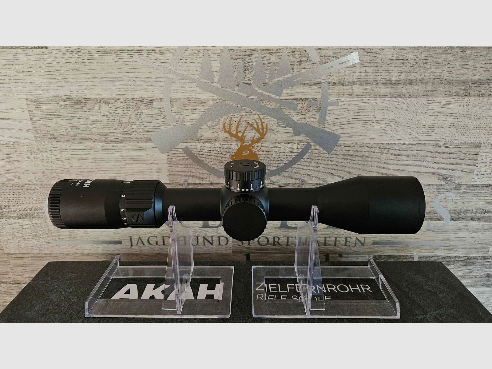 Zielfernrohr AKAH 2-12x44 LA Absehen 4 mit Leuchtpunkt + Parallaxeausgleich - Neuware vom Fachhandel -