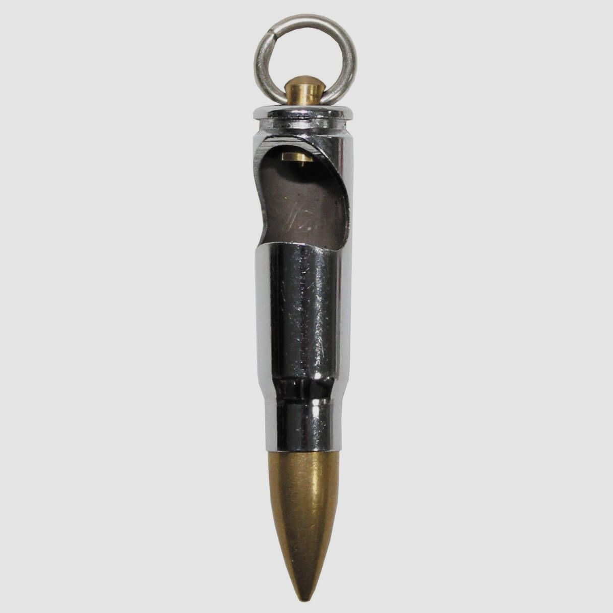 Schlüsselanhänger AK47 Patrone mit Flaschenöffner Silber