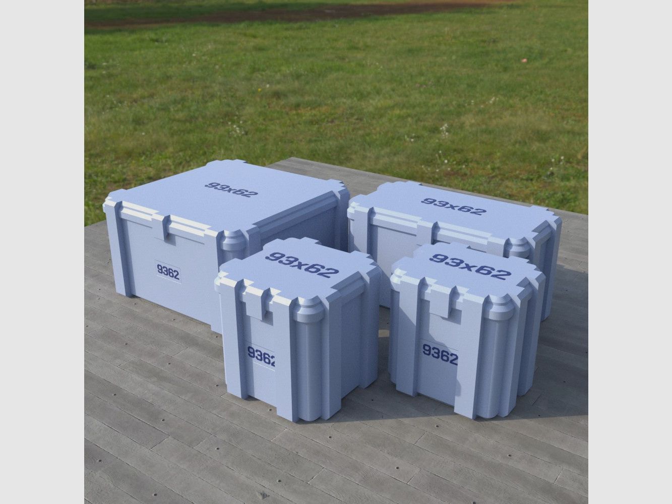 Filamelt ammunition box / 9.3x62 / 'flip lid' / cartridge box, ammo box, image 4 of 8