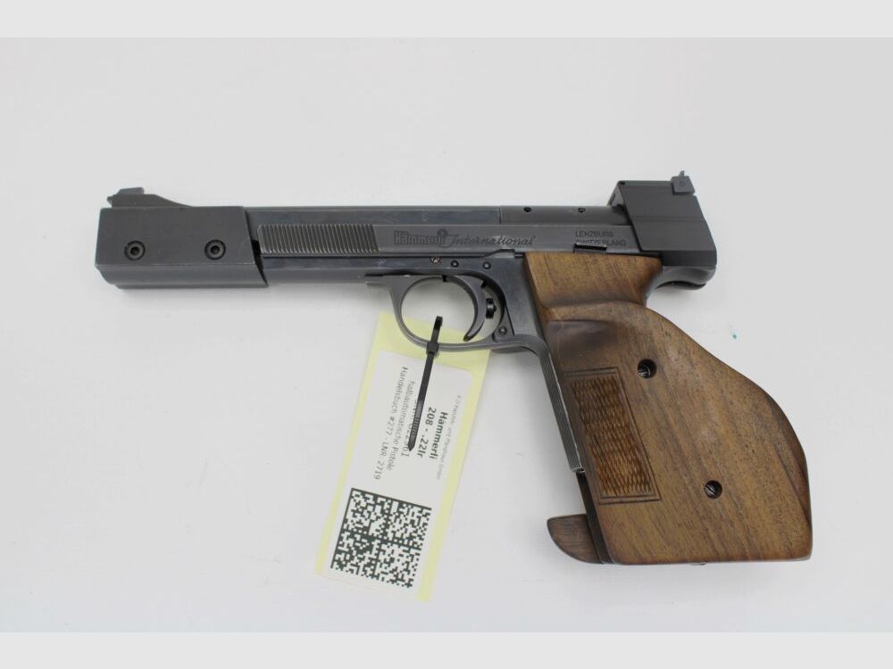 Pistole Hämmerli 208 mit Gewichten .22lr