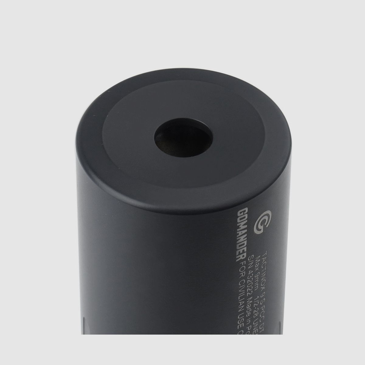 Gomander – Tactinox 9S PCC-geluiddemper – Schroefdraad 1/2x28 – Zwart, afbeelding 5 van 6