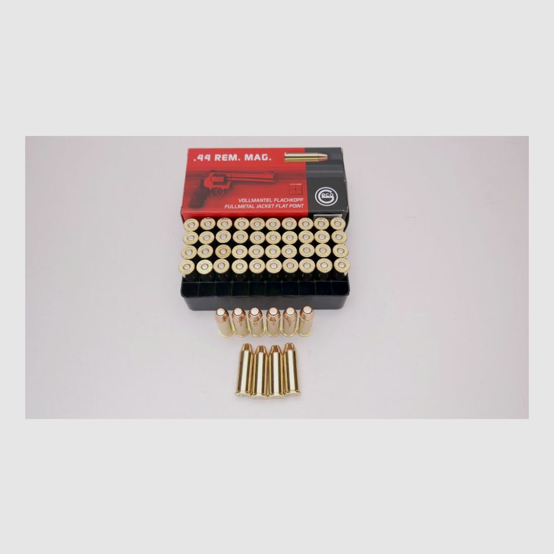 Geco 500x .44 Rem Magnum 230gr. 14,9gramm Vollmantel Flachkopf im 50er Pack
