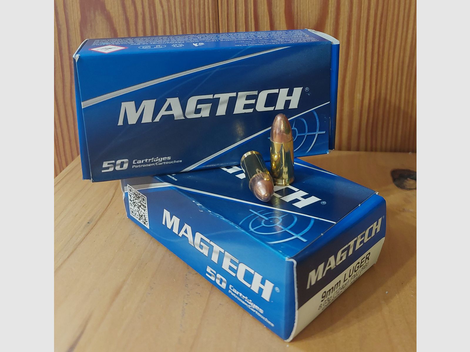 PATRONE FÜR PISTOLE MAGHTEC Kal. 9 LUGER FMJ 124 GR