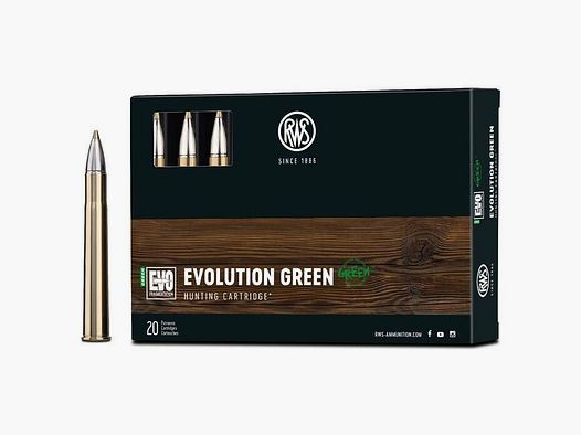 RWS Evo Green 11,9g/184grs à20 9,3X74R