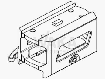 B&T 39 mm Mount Skeleton QD for Aimpoint T-Series