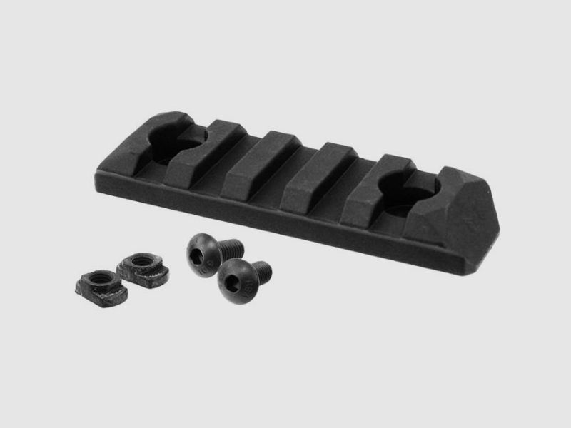 Picatinny rail PTS M-LOK 5 Slots Black