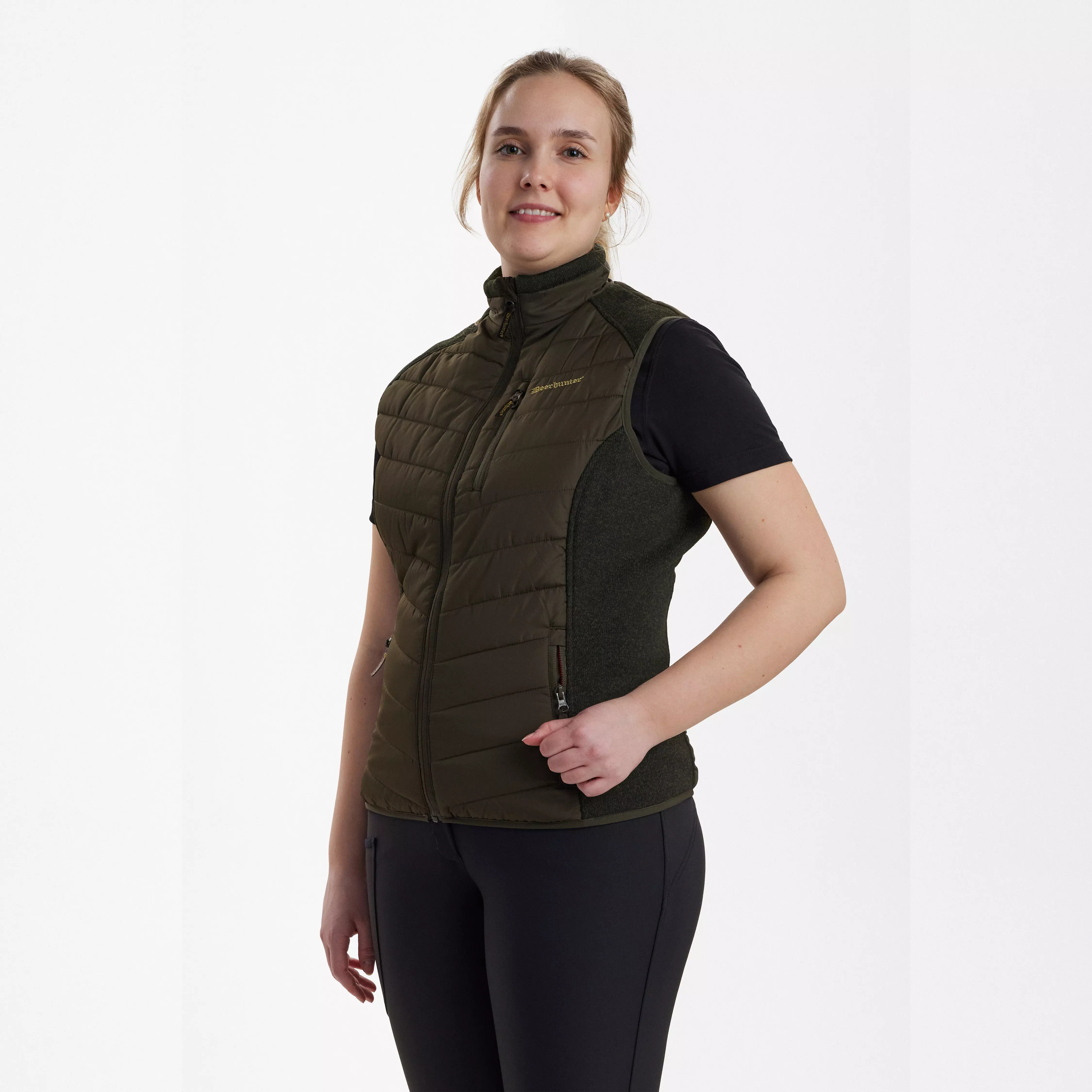 Lady Caroline Gewatteerde bodywarmer - Timber