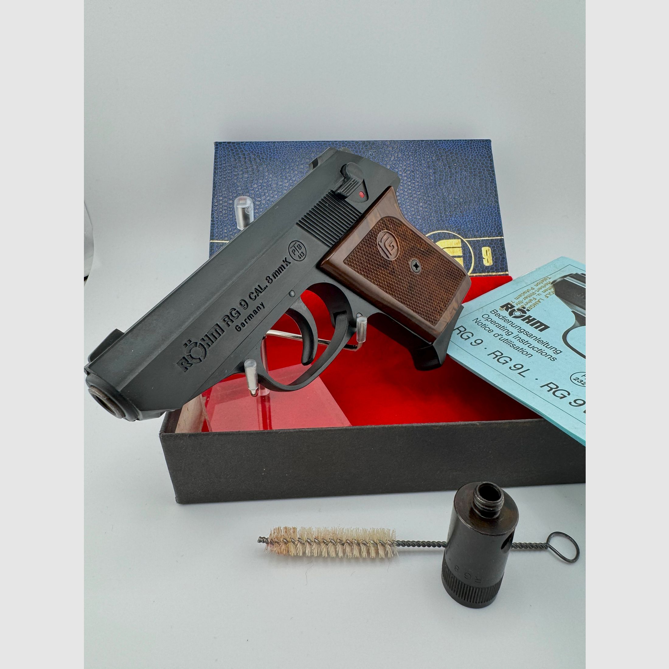 Röhm RG 9 Schreckschusspistole - PTB 413 - Beschussjahr KC (1992)