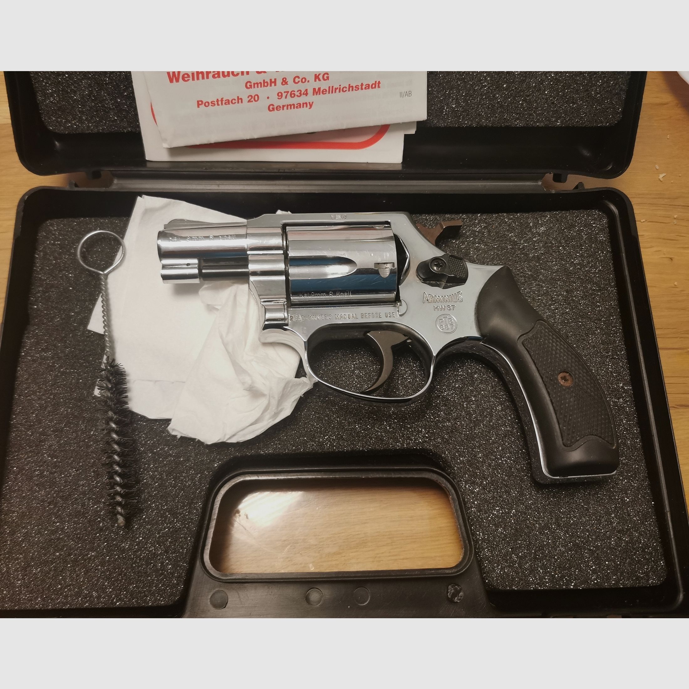 Weihrauch HW37 Chrom wohl eine der seltensten Varianten 9mm RK gut 100 % Funktionsfähig mit PTB frei ab 18 Jahre