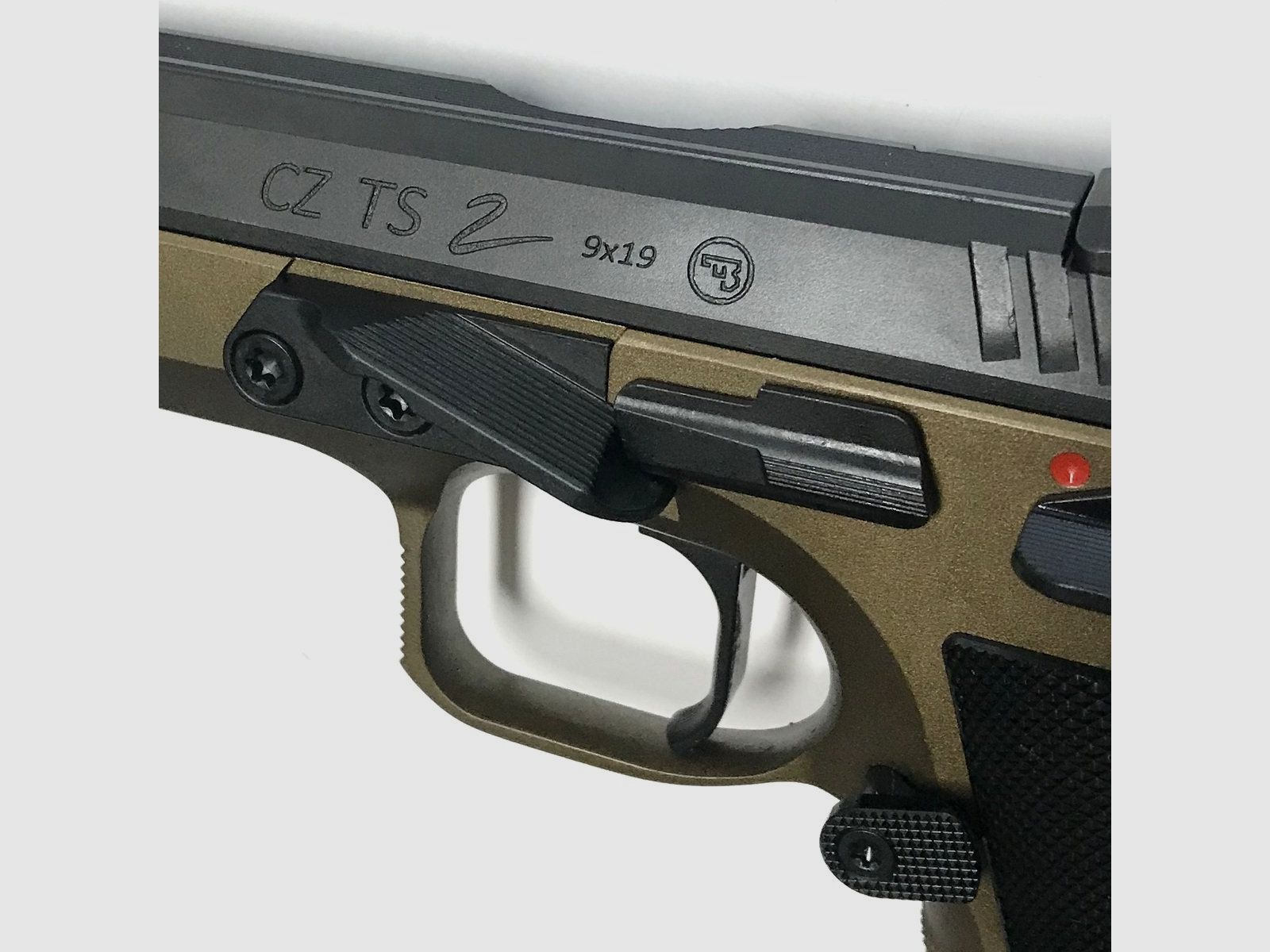 THUMBREST SHORT 2-20,5° ALU BLACK KMR / Daumenauflage CZ75 TS ORANGE / TS 2 DEEP BRONZE | ANKLE 2, Bild 2 von 4