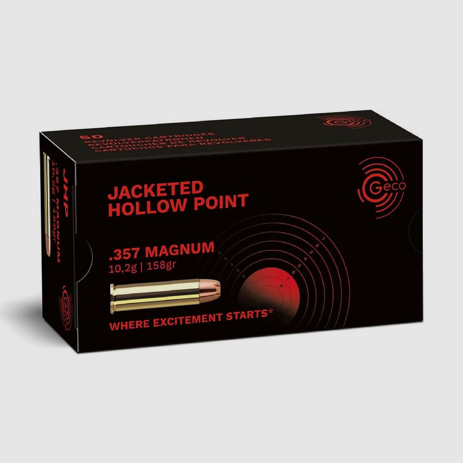 GECO .357 Magnum Jacketed Hollow Point 10,2g/158gr 50pcs.