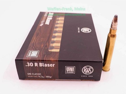 RWS (WZd.Fa.Rottweil) cartouches de fusil .30R Blaser