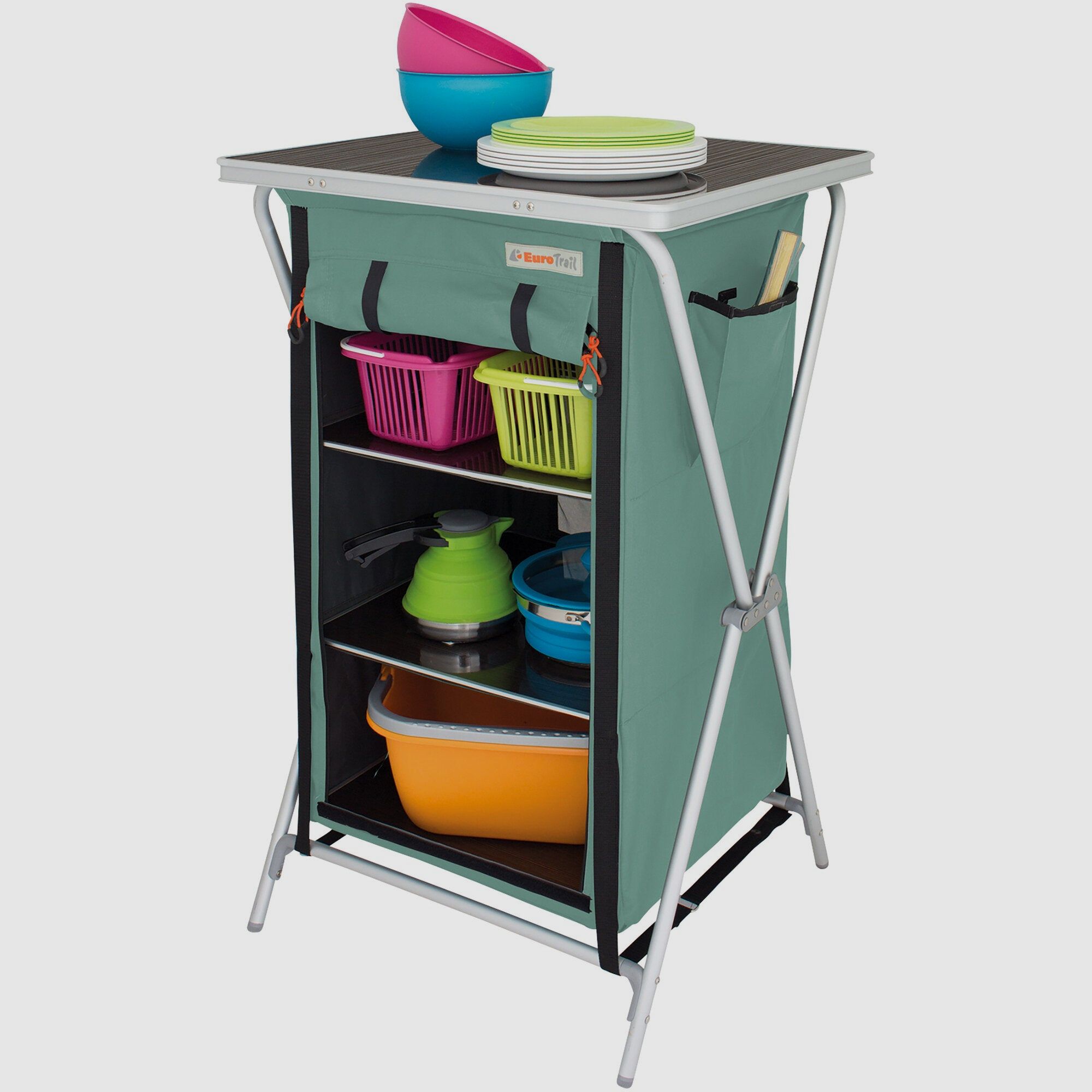 Campingschrank, lichtblauw, Aubenas, afbeelding 3 van 4