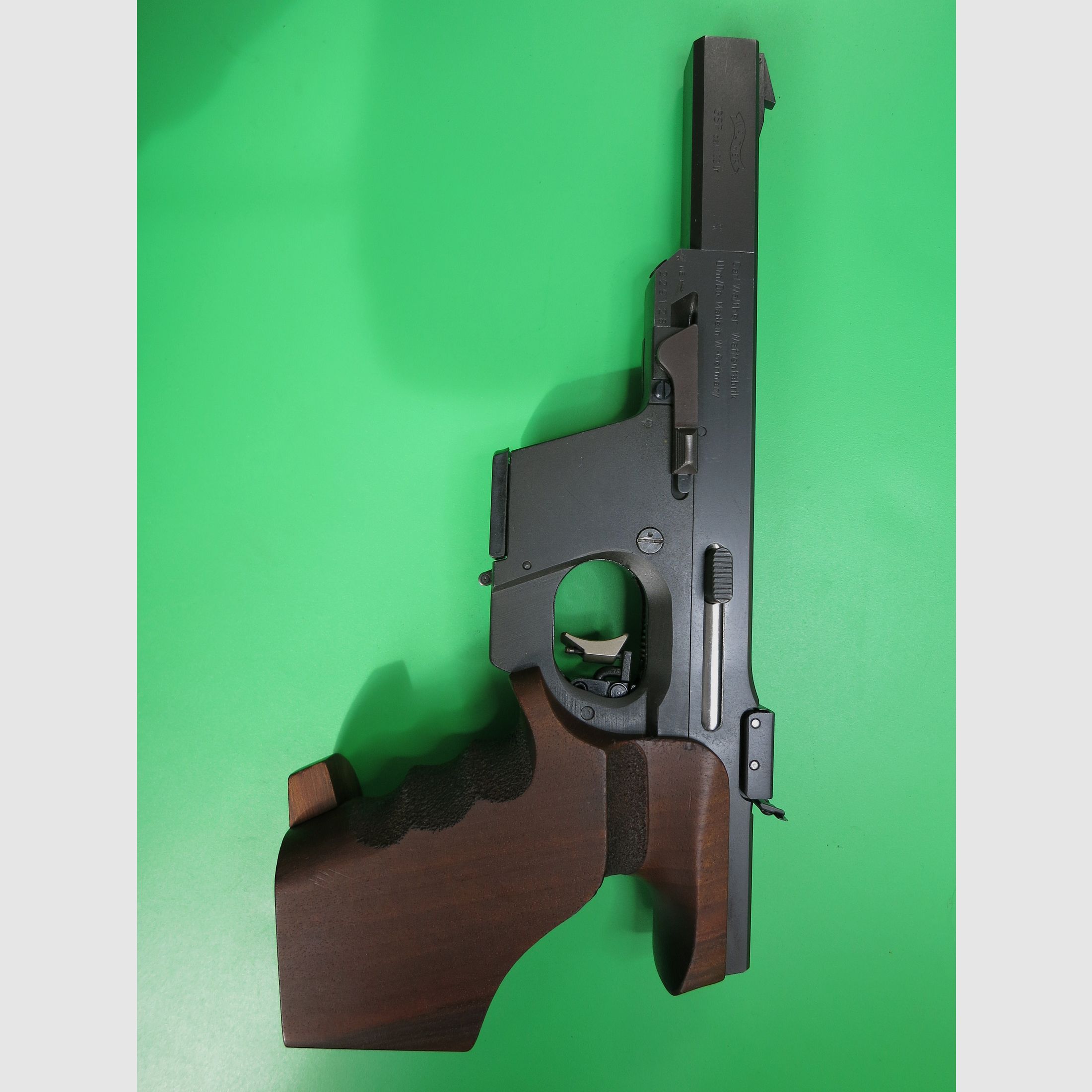 Sport-Pistole Walther GSP Kaliber .22lr, Sport-Griff, weltweit beliebteste Sportpistole, aktuelle Abzugsgruppe      #49