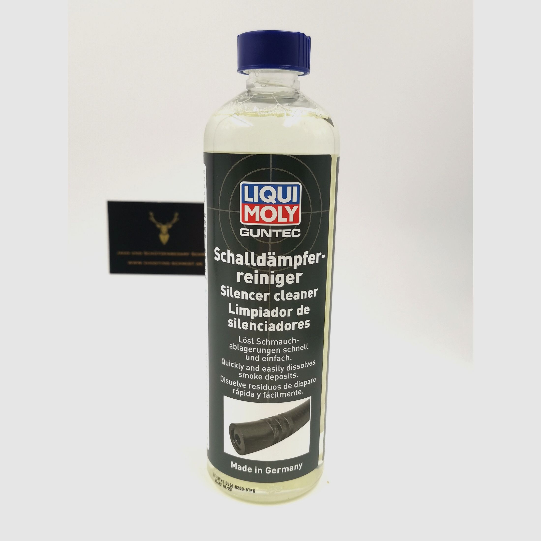 LIQUI MOLY GUNTEC Silencer Cleaner 500ml Weapon Care & Cleaner Silencer Hunting Rifle
