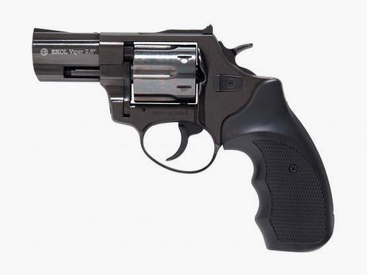 EKOL Viper 2,5'' Schwarz 9 mm R. - Gas-Signal Schreckschuss Revolver
