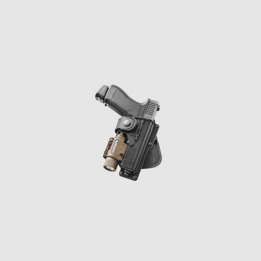 Tactical Holster für Glock 19 & Glock 23 mit Scharnierband und Rotationsverstellung