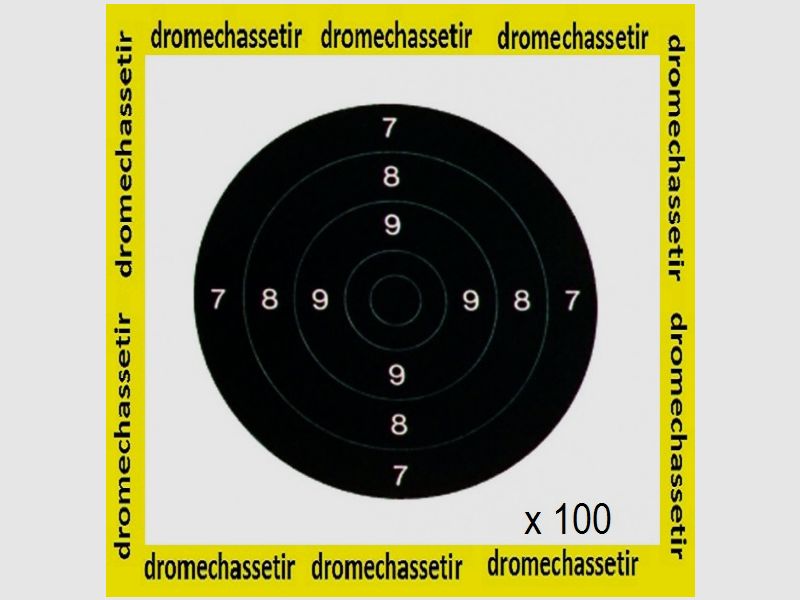 100 Zielscheiben » Herz der Zielscheibe « , 21cm x 21cm