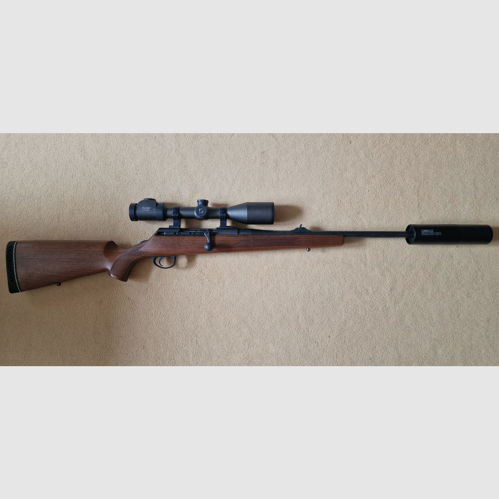 Mauser M96 with optics and silencer