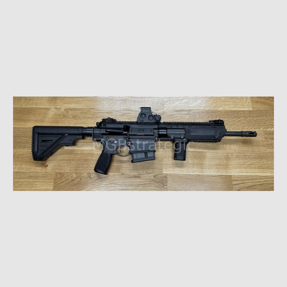 sportlich zugelassen! mit 13" / 33 cm Lauf - Heckler & Koch MR308 A3	 halbautom. Büchse .308 Win. - H&K MR 308 A3 - zivile Version des H&K 417 / H&K G27k