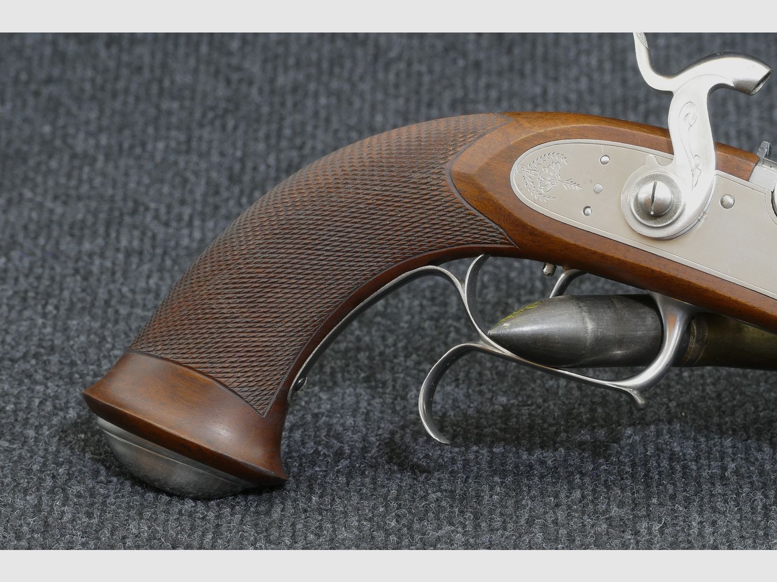 Percussion muzzleloader Davide Pedersoli pistol Le Page Target International .44 (BlackPowder), excellent condition, high-resolution images, immagine 2 di 11