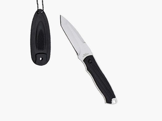 Coltello da collo con lama tanto e fodero in Kydex 15cm