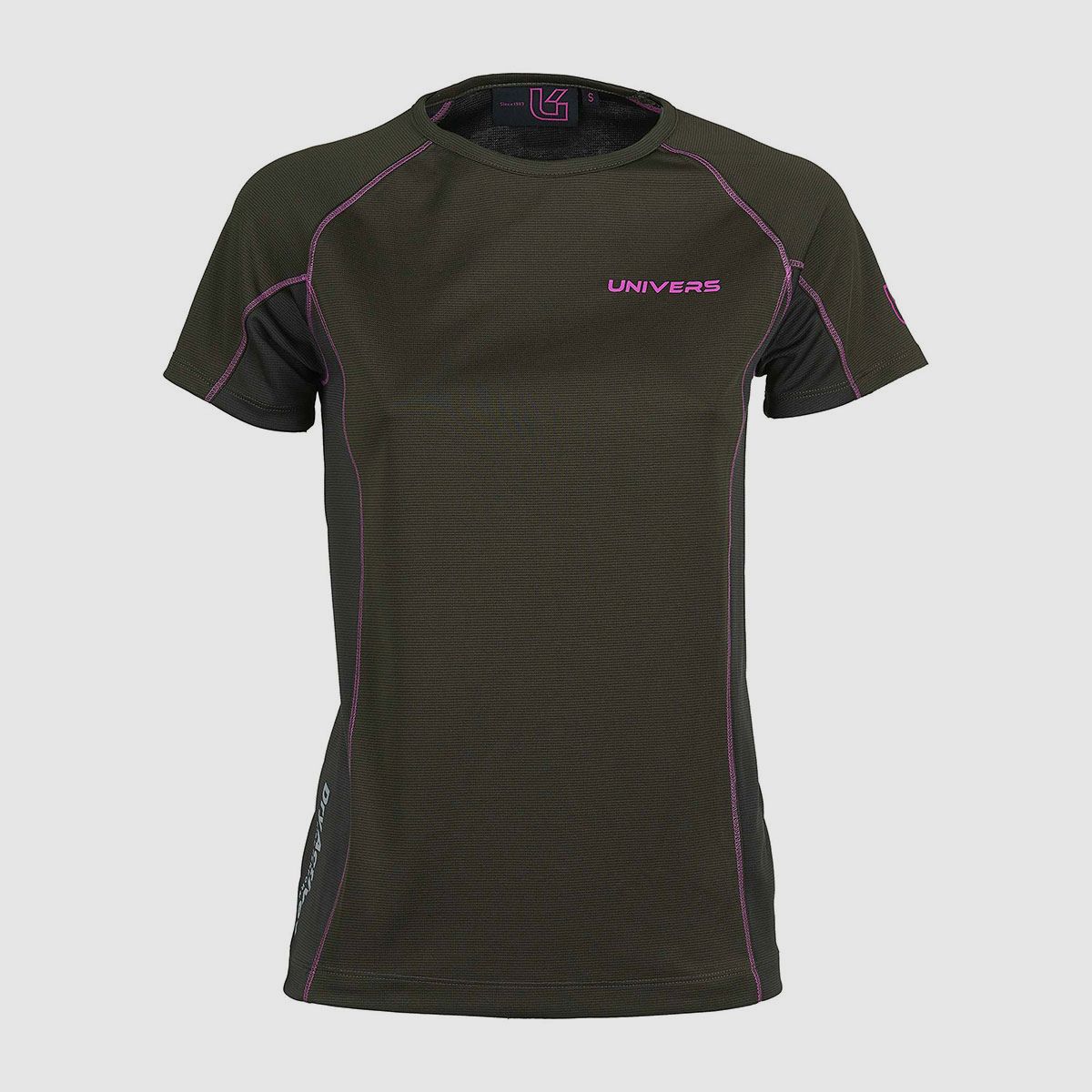 T-SHIRT – WOMEN – UNIVERS – DRY-ACTIVE Green/Fuchsia, image 1 of 2