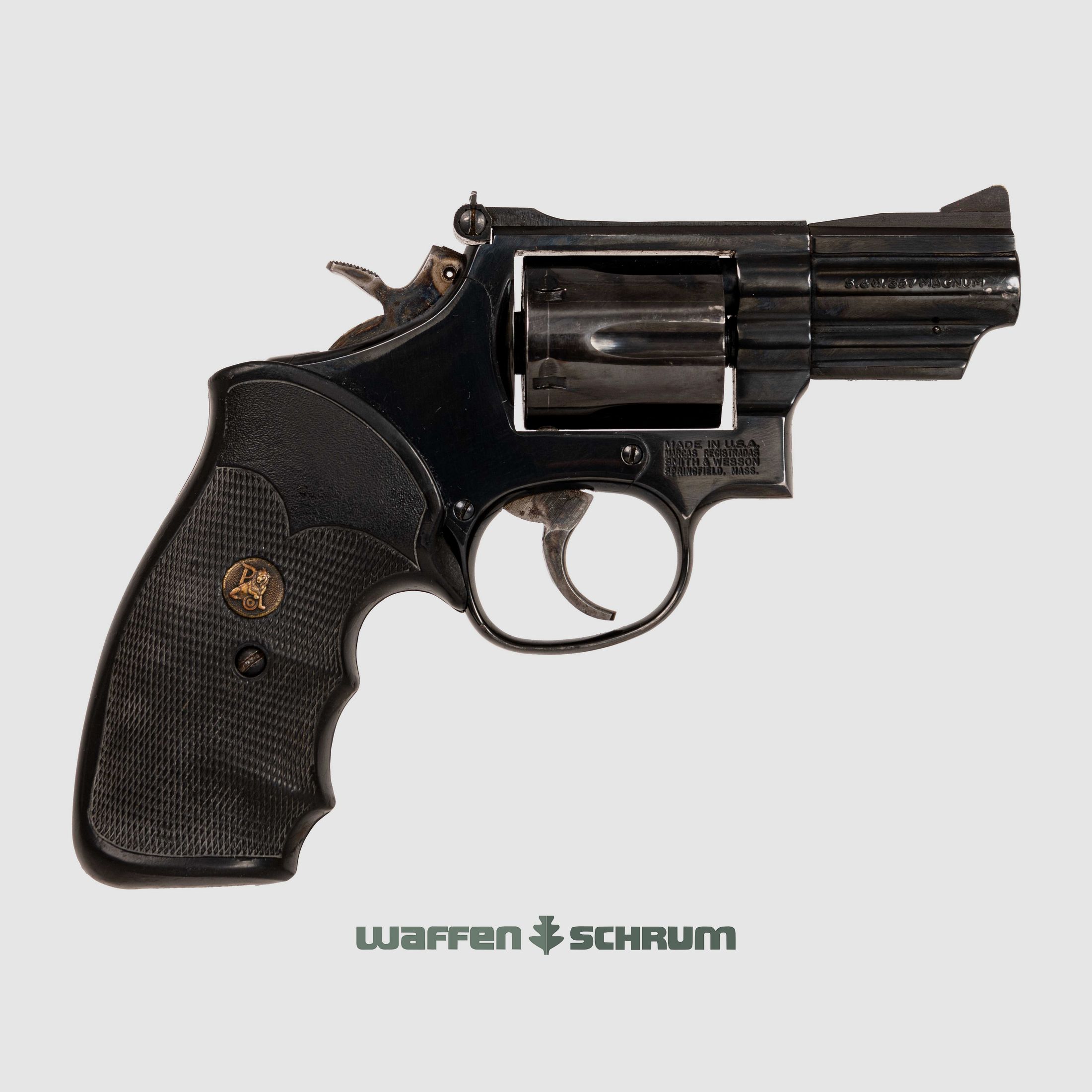 Smith & Wesson Mod.19 , LL: 2,5 Zoll, Lederholster, Pachmayr-Griff, .357Mag